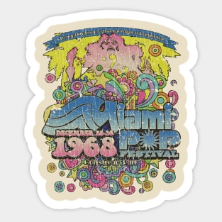 Miami Pop Festival 1968 Sticker